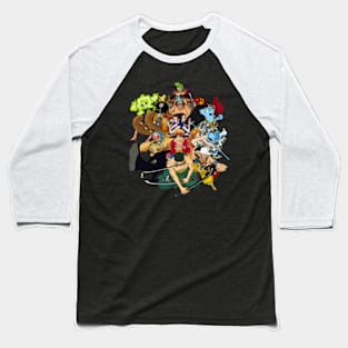 Luffy & Pirates Baseball T-Shirt